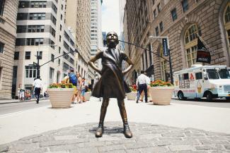 girl statue by Robert Bye courtesy of Unsplash.